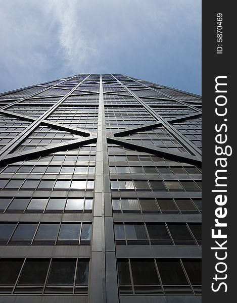 The South Facade of the Hancock Building in Chicago, Illinois