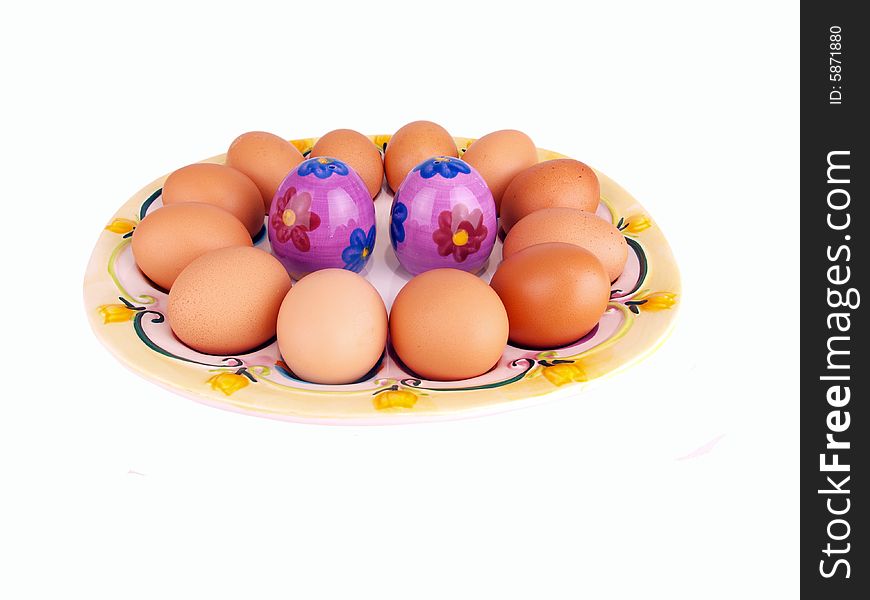 Eggs Decorative Plate