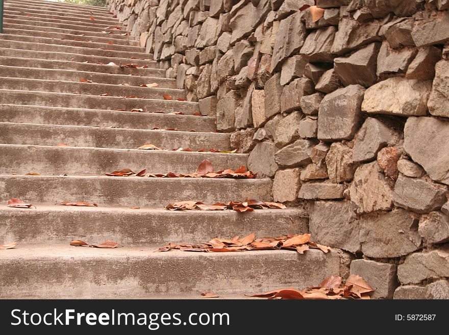 Steep Outdoor Staircase