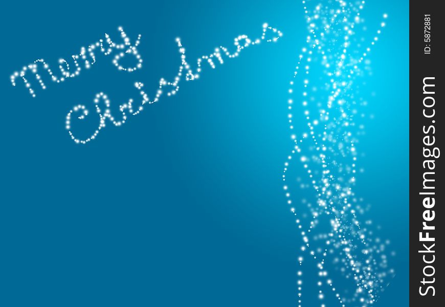 Lighting bulbs at blue background with christmas description. Lighting bulbs at blue background with christmas description