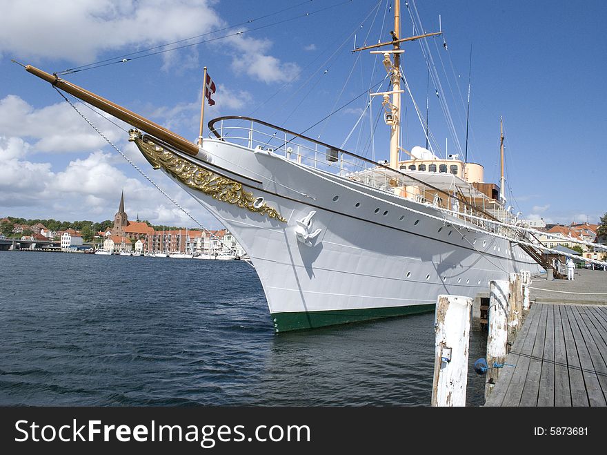 The danish royal ship in Sonderborg Denmark