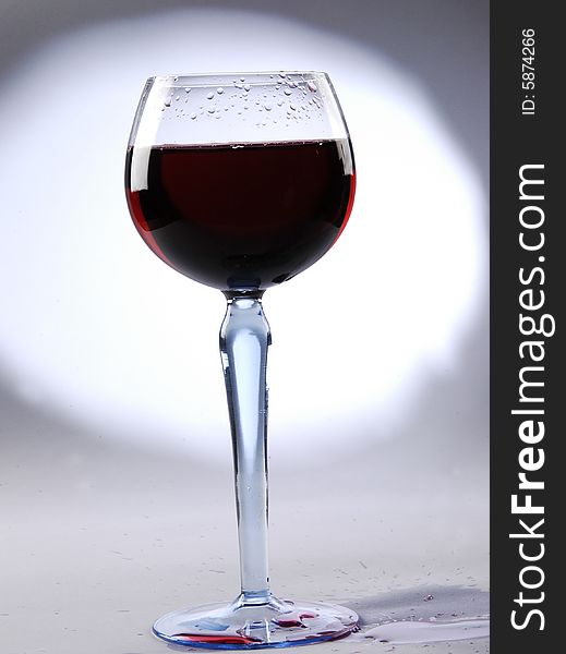 Wine toast , wine glass isolated on white