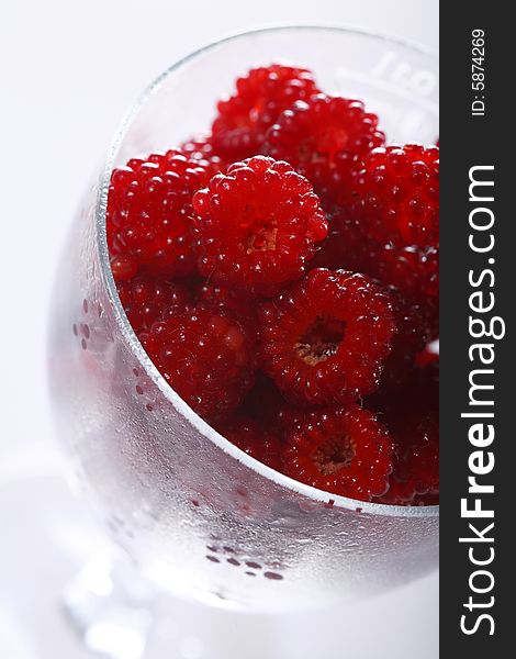 Highend shot of fresh raspberries. Highend shot of fresh raspberries