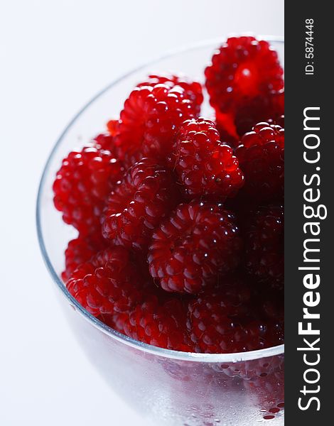 Highend shot of fresh raspberries. Highend shot of fresh raspberries