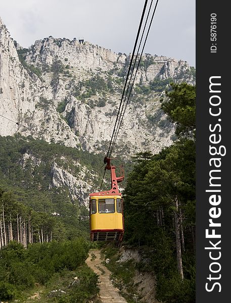 The Crimean sketches. View of Crimea from Cable car. Additional format: Canon RAW (new version)