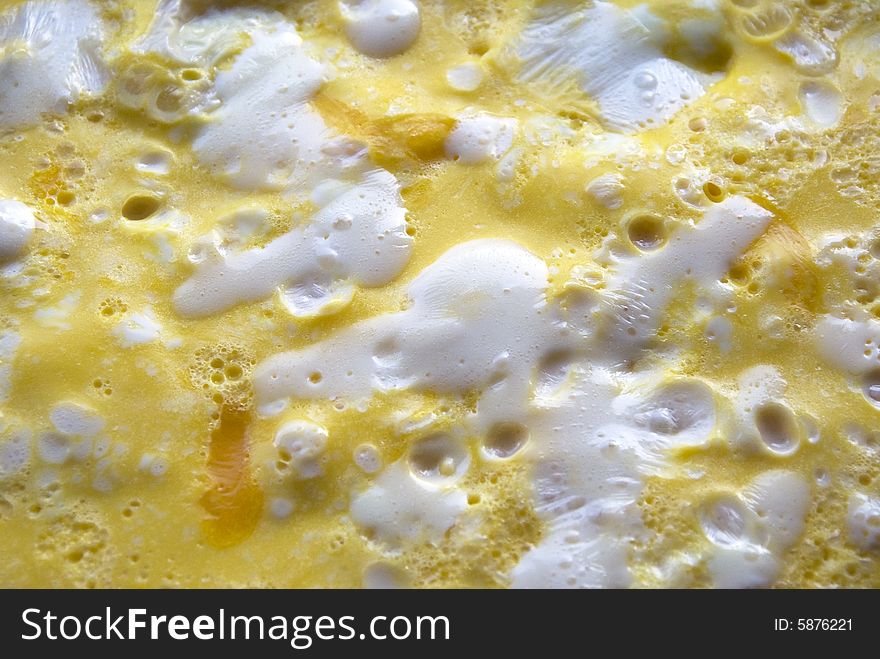 A close up of a omelet with cheese