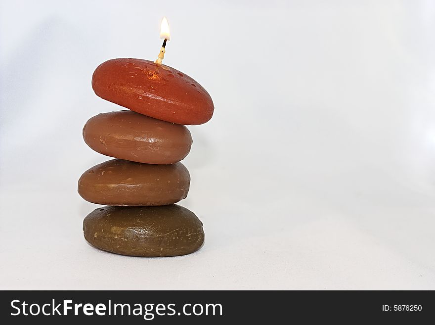 Isolated photo of a candle