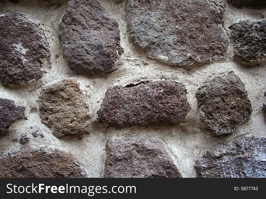 Concrete wall background with blocks