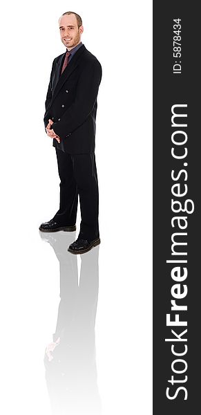 Business man on a white background isolated. Business man on a white background isolated