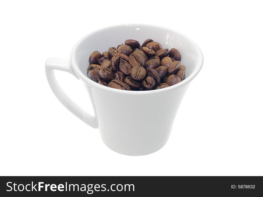 Coffee isolated on white background