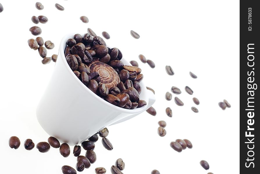 Coffee isolated on white background