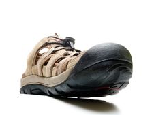 Male Shoe With Huge Toe, Isolated Stock Photography Male Shoe With Huge Toe, Isolated Stock Photography