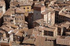 View Over Siena From The Tower Of Palazzo Pubblico Royalty Free Stock Images View Over Siena From The Tower Of Palazzo Pubblico Royalty Free Stock Images