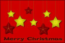 Merry Christmas Card Royalty Free Stock Photos