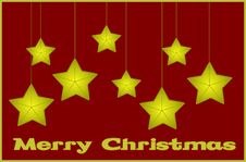 Merry Christmas Card Royalty Free Stock Photos