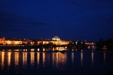 View Of Prague By Night Royalty Free Stock Photography View Of Prague By Night Royalty Free Stock Photography