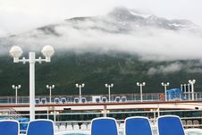 On A Cruise Ship Deck In Whittier, Alaska Royalty Free Stock Image On A Cruise Ship Deck In Whittier, Alaska Royalty Free Stock Image