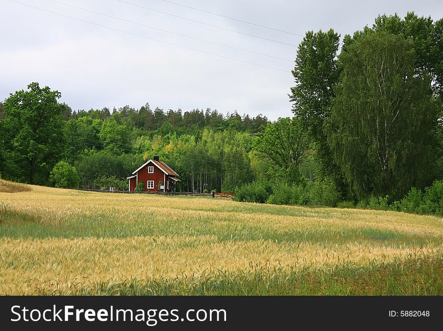 Buildings and landscape in sweden. Buildings and landscape in sweden