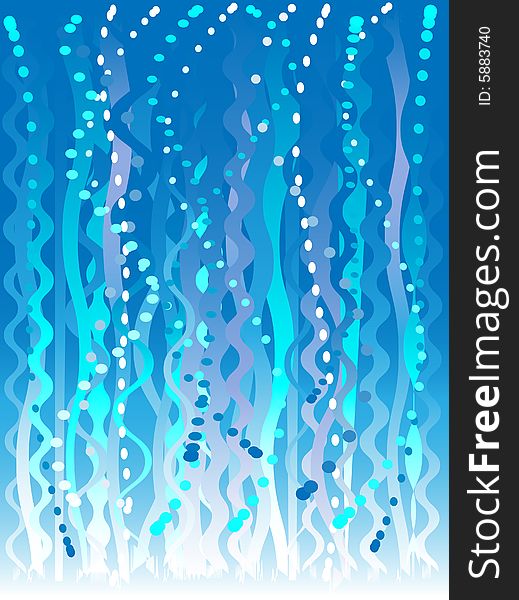 Abstract blue dotted waves background. Abstract blue dotted waves background
