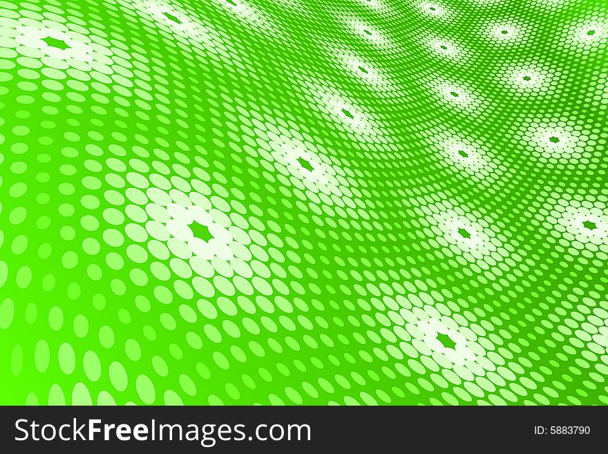 Vector illustration of abstract green