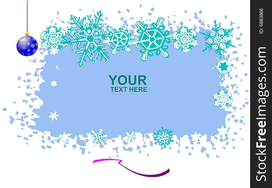 Christmas background with blank for  text