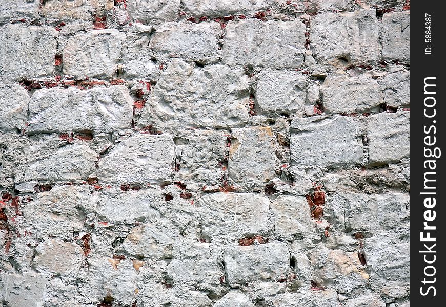 The old brick wall close up. The old brick wall close up.