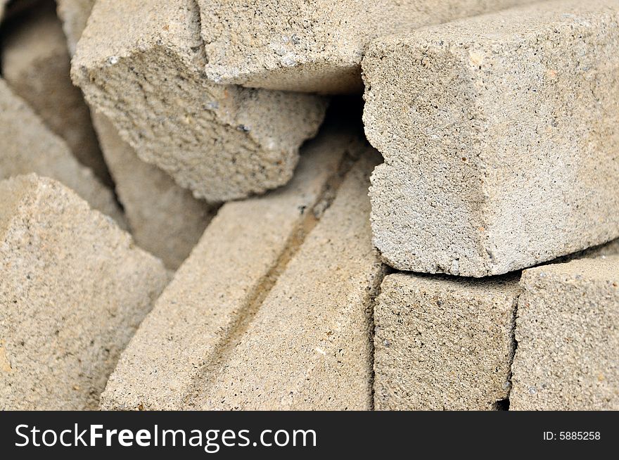 An image of a pile of bricks. An image of a pile of bricks