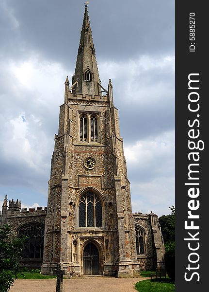 Shot of a lovely church building in a country village. Shot of a lovely church building in a country village