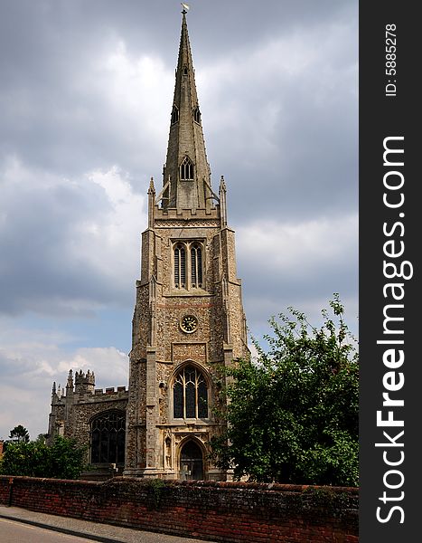 Shot of a lovely church building in a country village. Shot of a lovely church building in a country village