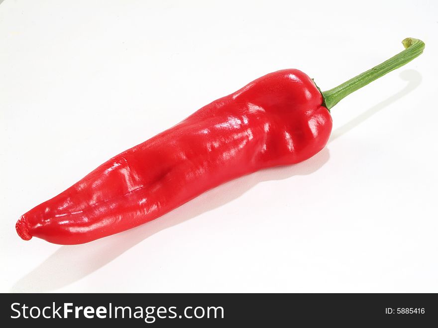 Image series of vegetables on white background - red pepper