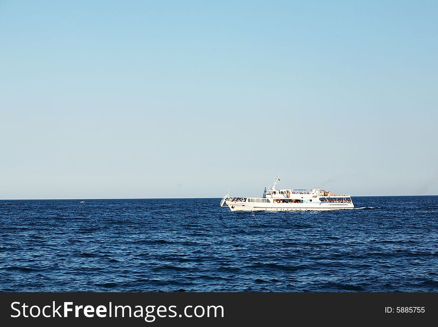 Yacht in sea