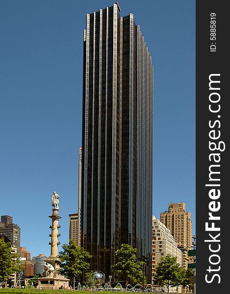 Office Building In New York At Columbus Circle