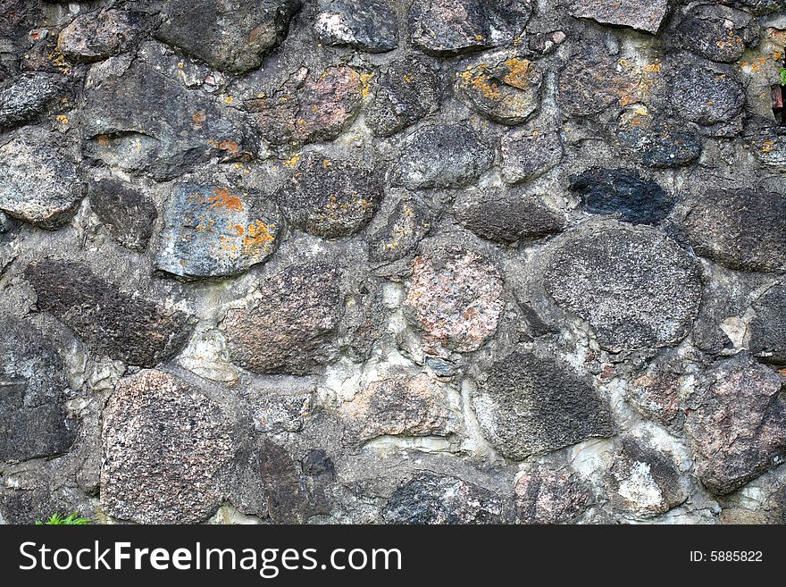 Very old stone wall,foundation