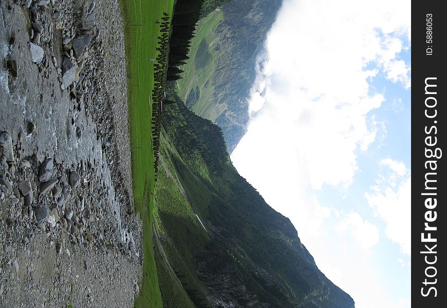 Alpine picture of tirol in summer