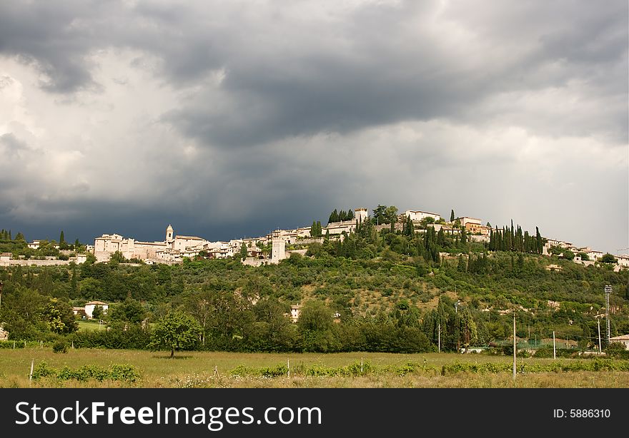 Spello is an ancient town in east central Umbria. Spello is an ancient town in east central Umbria