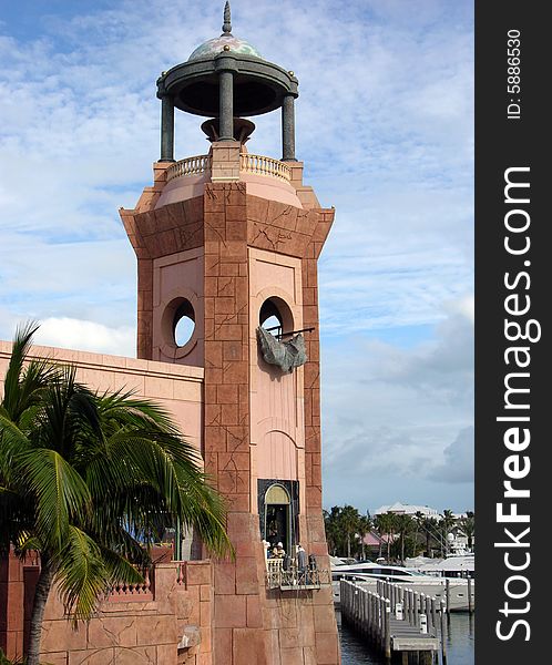 The stylish tower of Paradise Island resort, The Bahamas. The stylish tower of Paradise Island resort, The Bahamas.