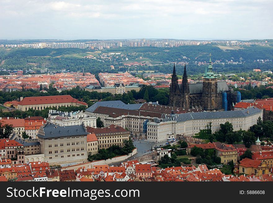 View of beautiful Prague in Czech Republic