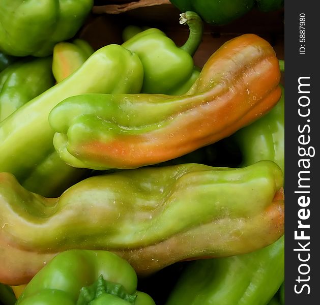 Green Hot Peppers