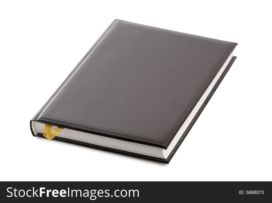 Isolated Black Notebook Organailzer