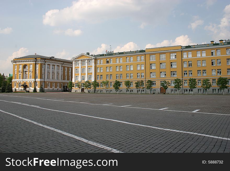 Territory of Moscow Kremlin inside, govenment building