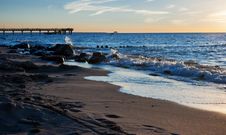 Evening At The Sea Stock Photos