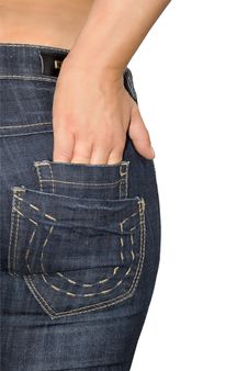 Jeans Pocket Stock Photo