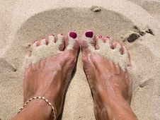 Sandy Feet Stock Photo Sandy Feet Stock Photo