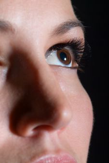 Closeup Of A Beautiful Woman Royalty Free Stock Images Closeup Of A Beautiful Woman Royalty Free Stock Images