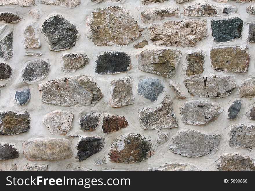 Details stone wall texture in close up