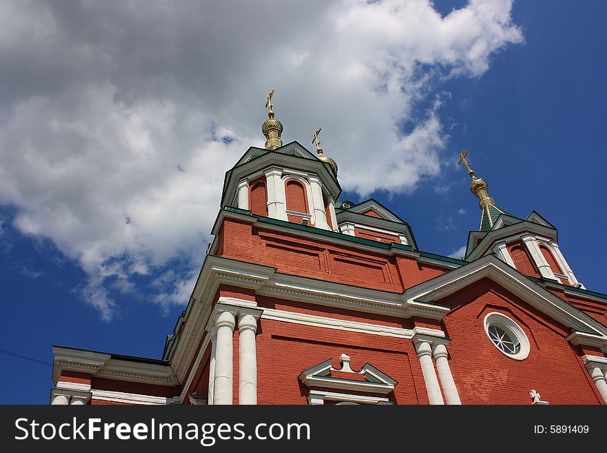 Fortress Kremlin walls in the town of Kolomna.