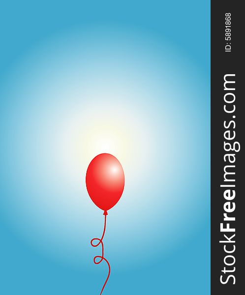 Holiday balloon background for your design