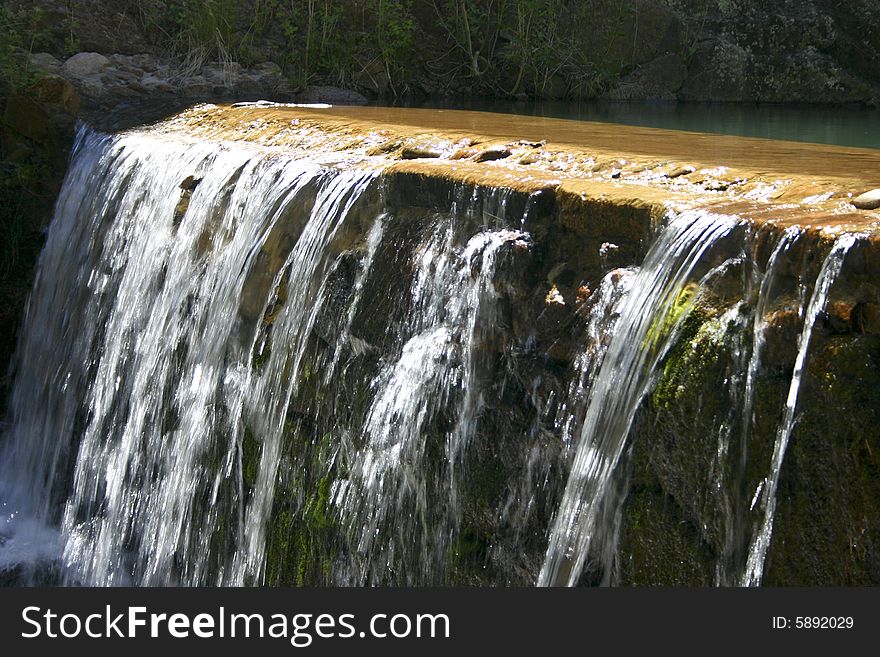 Beautiful waterfall, Seven falls, Colorado Springs, USA