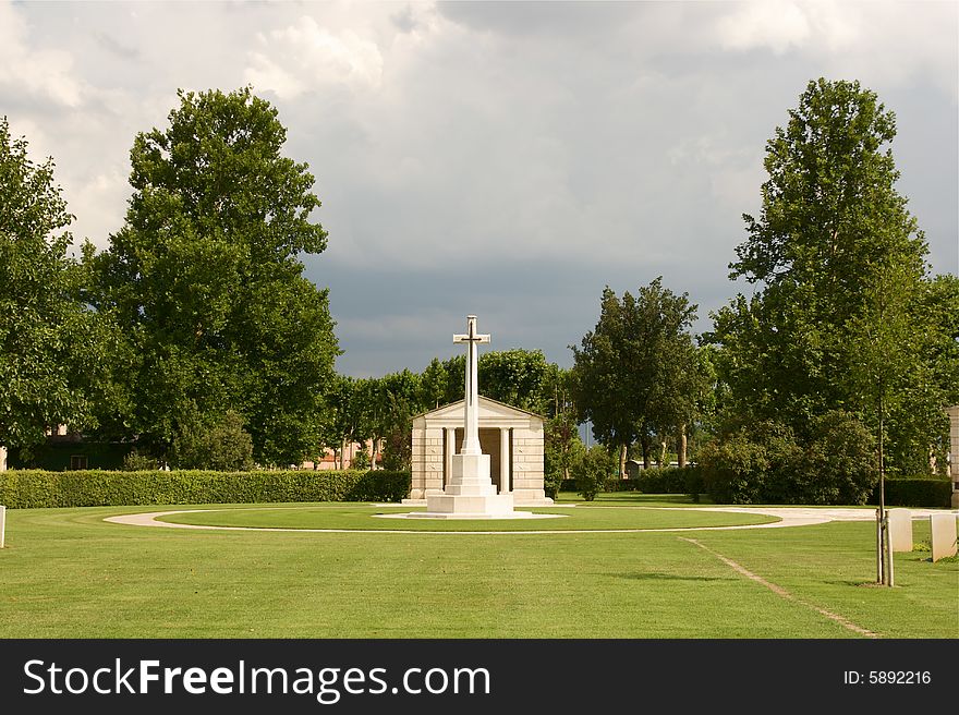 Photo of war cemetery near Assisi