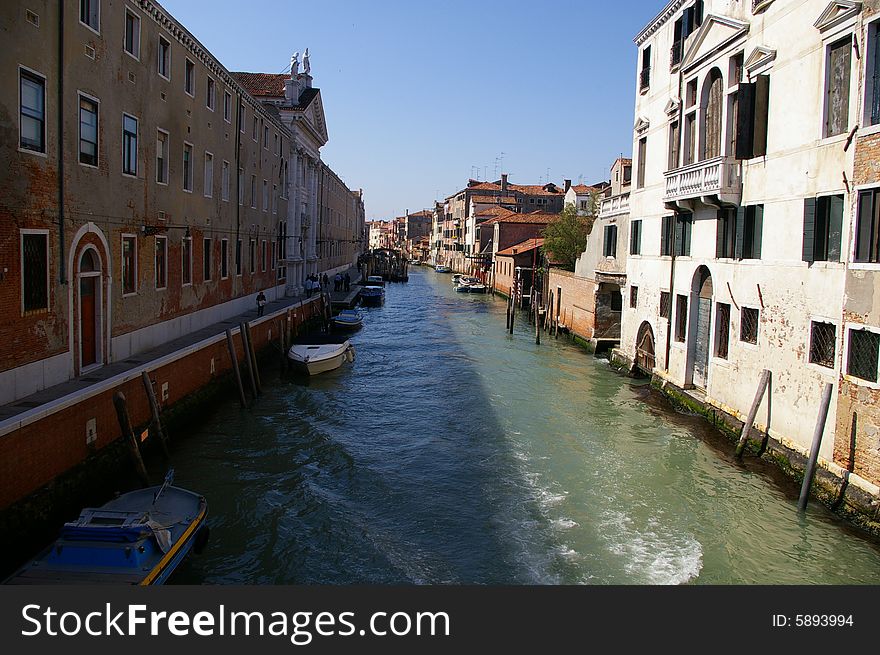 Pictures from a bridge in Venice